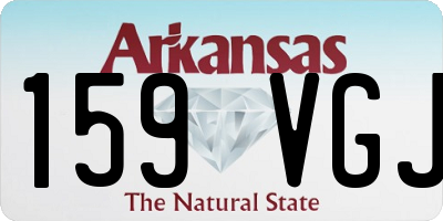 AR license plate 159VGJ