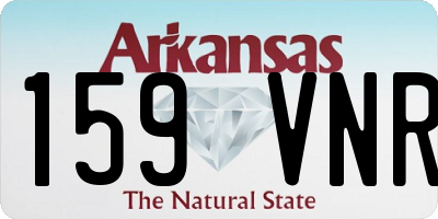 AR license plate 159VNR