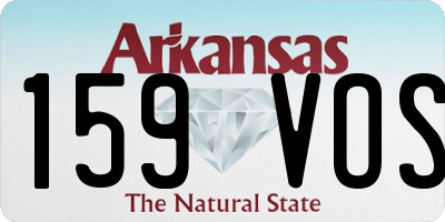 AR license plate 159VOS