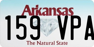AR license plate 159VPA
