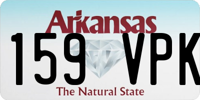 AR license plate 159VPK