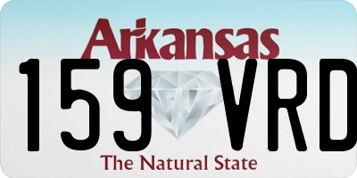 AR license plate 159VRD