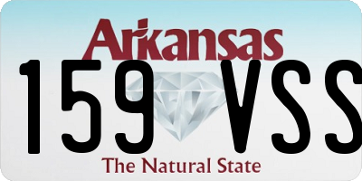AR license plate 159VSS