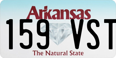 AR license plate 159VST