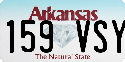 AR license plate 159VSY