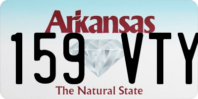 AR license plate 159VTY