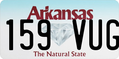 AR license plate 159VUG