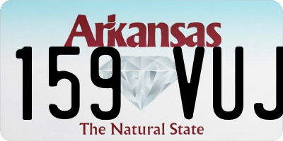 AR license plate 159VUJ