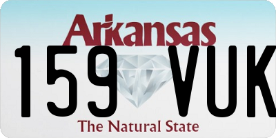 AR license plate 159VUK