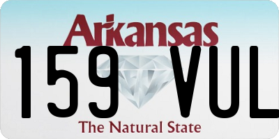 AR license plate 159VUL