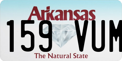 AR license plate 159VUM