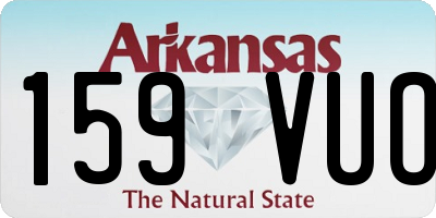 AR license plate 159VUO