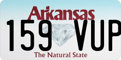 AR license plate 159VUP
