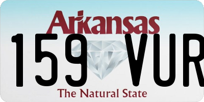 AR license plate 159VUR