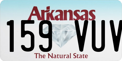 AR license plate 159VUV