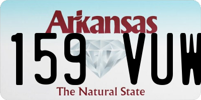 AR license plate 159VUW