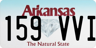 AR license plate 159VVI