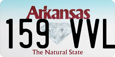 AR license plate 159VVL