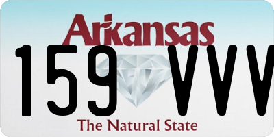 AR license plate 159VVV