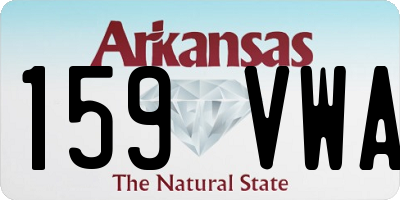 AR license plate 159VWA