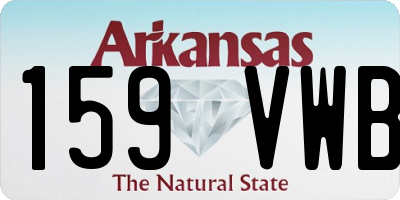 AR license plate 159VWB