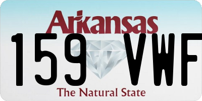 AR license plate 159VWF