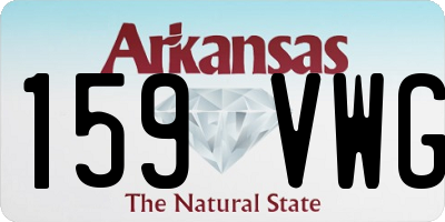 AR license plate 159VWG