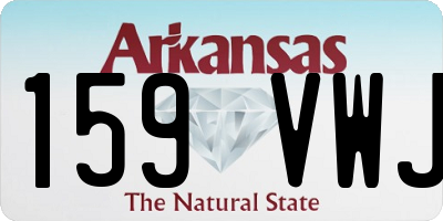 AR license plate 159VWJ