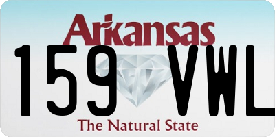 AR license plate 159VWL