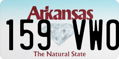 AR license plate 159VWO