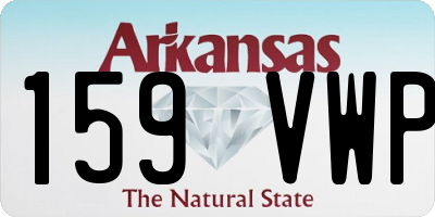 AR license plate 159VWP