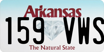 AR license plate 159VWS
