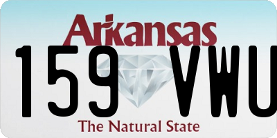 AR license plate 159VWU