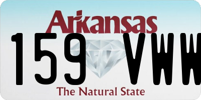 AR license plate 159VWW