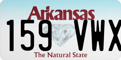 AR license plate 159VWX