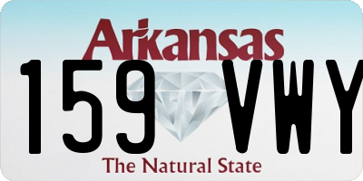 AR license plate 159VWY