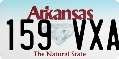 AR license plate 159VXA