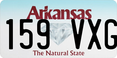 AR license plate 159VXG