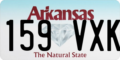 AR license plate 159VXK