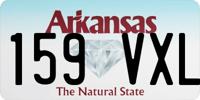 AR license plate 159VXL