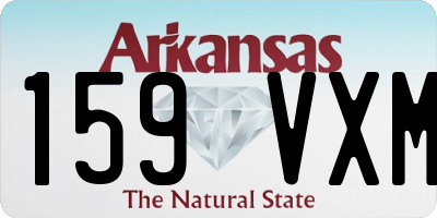 AR license plate 159VXM
