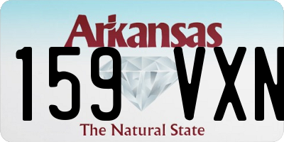 AR license plate 159VXN