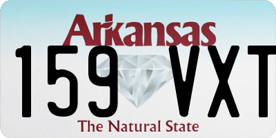 AR license plate 159VXT