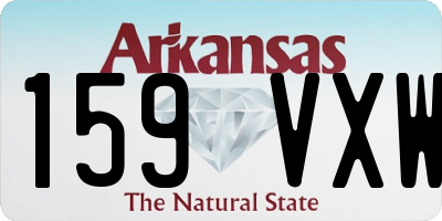 AR license plate 159VXW