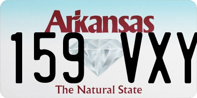 AR license plate 159VXY