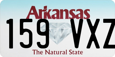AR license plate 159VXZ