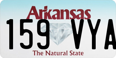 AR license plate 159VYA