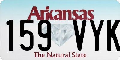 AR license plate 159VYK