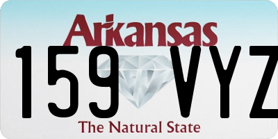 AR license plate 159VYZ