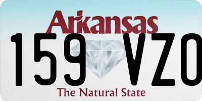 AR license plate 159VZO